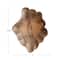 Hello Honey® 12.25" Natural Hand-Carved Scalloped Mango Wood Serving Platter